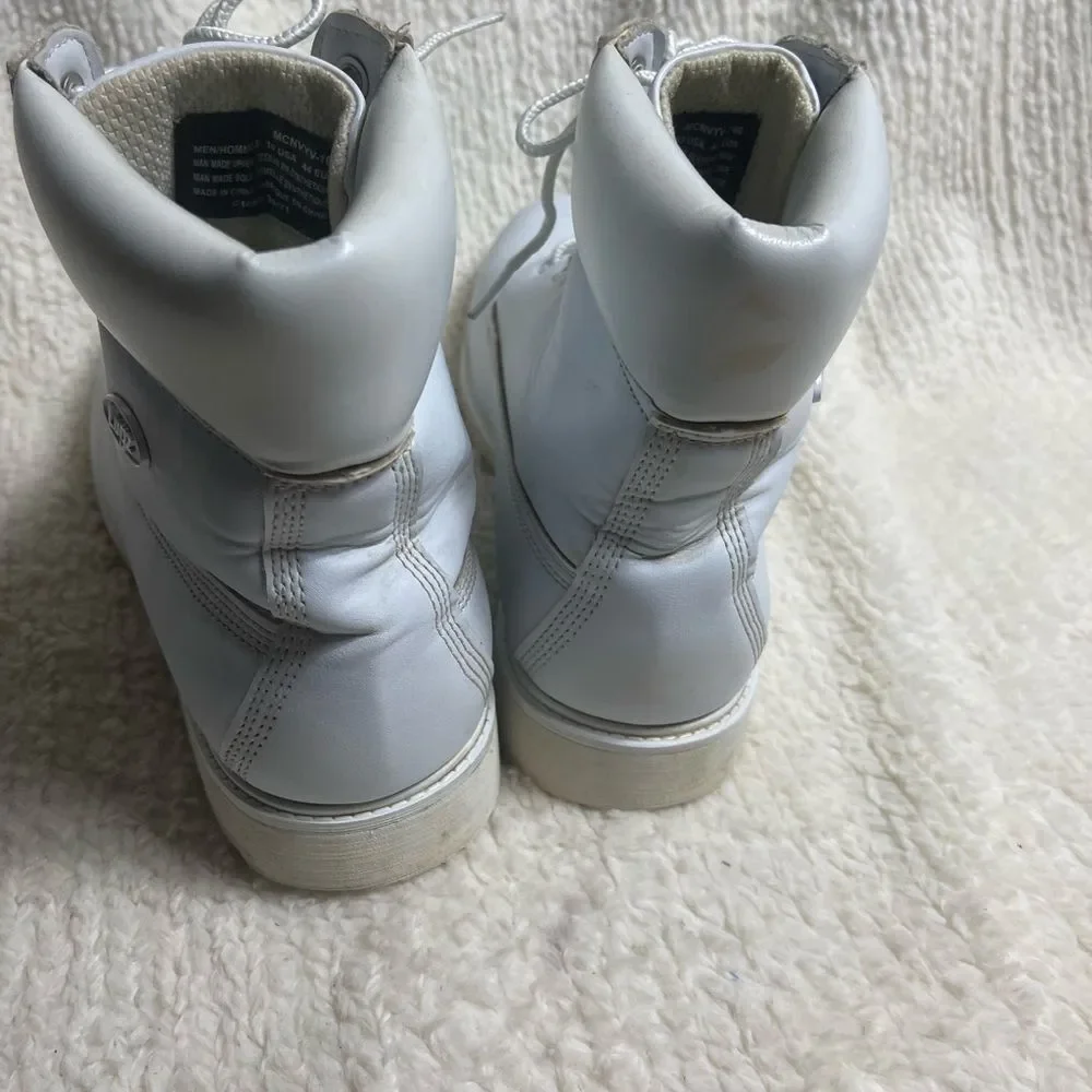 Lugz  Convoy Men’s synthetic White Lace-Up Boots SZ10